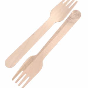 Wooden Fork- Pack of 25 | Size: 16 cm | Material Birch Wood