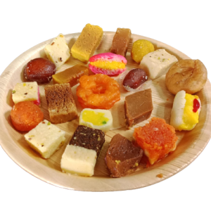 12 Inch Round Plate with Sweets